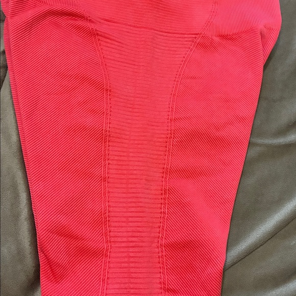 aerie Pink Ribbed Leggings (L) - Picture 6 of 7
